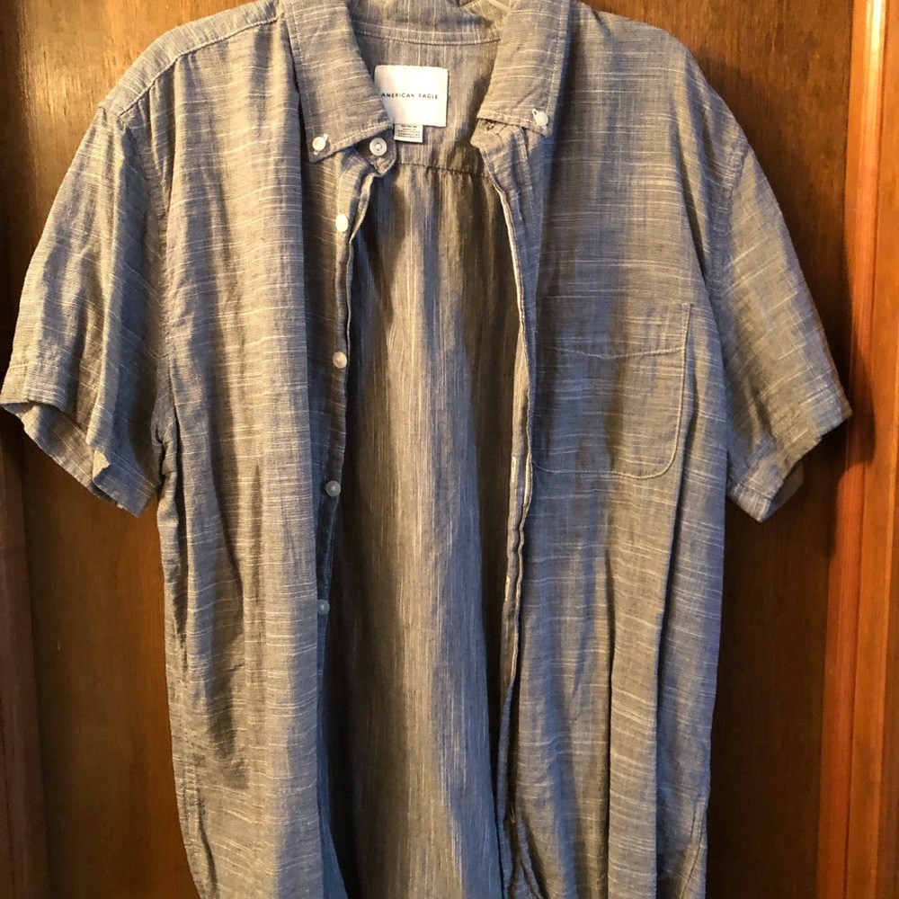 AEO Short Sleeve Casual Button Shirt